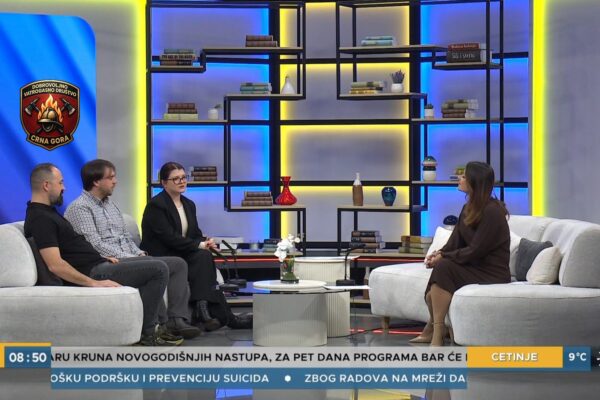 PREDSTAVLJEN RAD DVD CRNA GORA NA JUTARNJEM PROGRAMU RADIO I TELEVIZIJE CRNE GORE